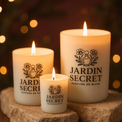 Bougie Vanille Gourmande - Jardin Secret | Parfum chaleureux et réconfortant