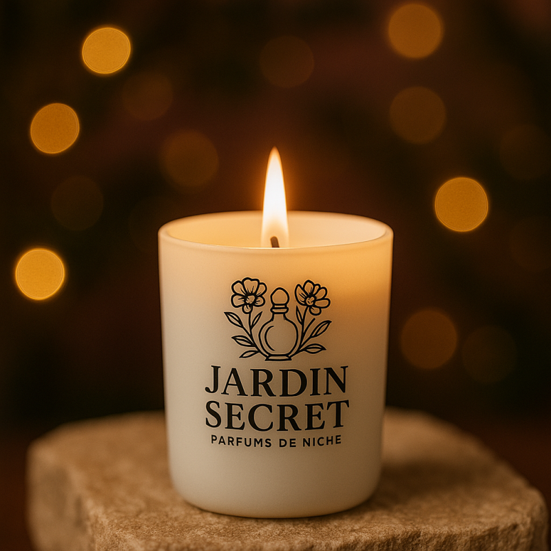 Bougie Vanille Gourmande - Jardin Secret | Parfum chaleureux et réconfortant
