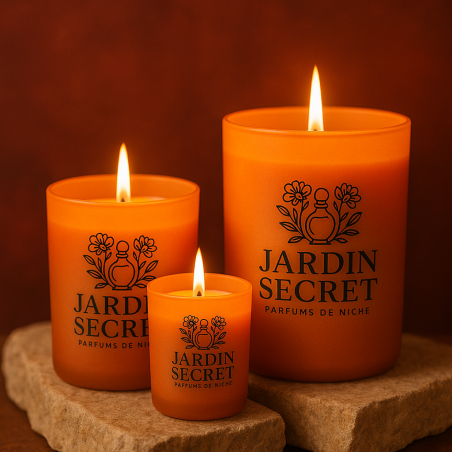 Bougie Ambre Tropical - Jardin Secret | Parfum exotique et chaleureuse